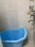 千勤成人洗澡盆加厚儿童洗澡桶大号宝宝家用沐浴桶大人浴缸泡澡桶可坐 【蓝色】建议1.4米内 实拍图
