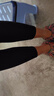 欧迪芬女士保暖内衣男女秋冬暖绒滚边打底内穿含羊毛蚕丝xy秋衣秋裤套装 女款黑色【上衣+裤子】 M 实拍图