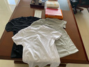 七匹狼t恤男短袖纯棉男士夏季半袖T恤运动休闲宽松v领全棉打底衣汗衫 V领3件(黑白灰) 3XL (185) 推荐体重170-190斤 实拍图