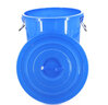 冰禹 BY-7513 大号加厚塑料圆桶 圆形收纳桶 大容量水桶垃圾桶 160L蓝色无盖 实拍图