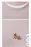 菲妮迪品牌T恤春秋季新款简约圆领纯色气质套头长袖上衣女 粉色 S 实拍图