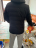 啄木鸟品牌羽绒服男加厚保暖外套男冬季2024新款中青年男士冬装短款衣服 黑色 4XL 【建议165-195斤】 实拍图