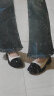 奥古狮登（Agsdon）玛丽珍鞋女粗跟百搭一字扣小皮鞋拼色浅口单鞋 523041 米黑 38 晒单实拍图