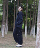 李宁荷叶防护风衣丨运动风衣情侣夏季防泼水户外登山服宽松外套防晒衣 【晴雨两用】黑色955-3 M 实拍图
