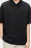 GXG男装 肌理感提花polo衫男士翻领短袖 24夏季 黑色 175/L 实拍图
