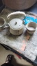 茶具套装粗陶家用办公室轻奢中式陶瓷茶壶茶杯功夫茶泡功夫茶具 粗陶舍得提梁壶一壶四杯（光面） 实拍图