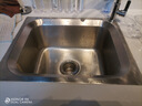 惜度304不锈钢厨房水槽小单槽小户型洗菜盆一体洗碗槽洗衣池S4640 带溢水单品标配下水 460*400*200mm 实拍图