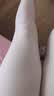 松山棉店【小暖羊轻暖衣】暖绒80保暖内衣抗静电抑菌无刺痒男女士秋衣秋裤 女士-裤子-暖白（-5~5°C） XL （推荐女:125-140斤，男155-170斤） 实拍图