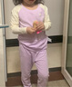 巴拉巴拉儿童秋衣秋裤男女童内衣套装秋冬季小童中大童打底棉毛衫宝宝睡衣 白紫色调00317 110 实拍图