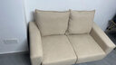 林氏家居原林氏木业布艺沙发 简约现代双人位沙发 网红款小户型沙发LS075 【米黄色|绒布】LS075SF6 双人 实拍图
