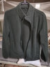 罗蒙（ROMON）外套男士秋冬季商务保暖抓绒衣休闲摇粒绒夹克男BB9灰色M 实拍图