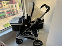 纽贝耳newber纽贝耳婴儿推车可坐躺高景观折叠双向宝宝手推车避震轻便 黑白【优质PU皮】 实拍图