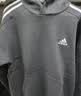 adidas休闲加绒加厚连帽卫衣套头衫男装秋冬阿迪达斯官方轻运动   黑色   M 实拍图