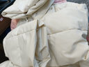 素羽轻罗羽绒服女中长款冬2025年新款韩版加厚宽松面包服学生外套上衣女装 米白色 S 实拍图