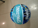 斯伯丁Spalding酷炫涂鸦橡胶耐磨室外7号篮球84-373Y蓝色 实拍图