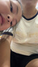真维斯（JEANSWEST）短袖t恤女夏季新款纯棉女装上衣服撞色宽松ins风小个子女生半袖衫 米藏青 蝴蝶秘境橙 L 实拍图