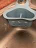 家の物语（KATEI STORY）日本厨房水槽沥水篮置物架水龙头洗碗池抹布海绵收纳架塑料小挂架 蓝色 晒单实拍图