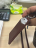金峰伊卡迪 头层牛皮证件卡套真皮胸牌卡套工作牌银行员工牌挂绳工牌卡套证件挂牌公交门禁卡支持定制卡套 头层鸡眼竖款棕色+皮绳 实拍图