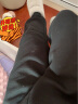 森马（Semir）休闲裤男冬季时尚华夫格肌理垂顺感加绒温暖束脚长裤 黑色90001 175/80A/L 晒单实拍图