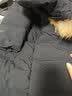 君羽反季羽绒服女800高蓬松度鹅绒服冬季过膝长款防寒保暖羽绒衣 岩黑 M 推荐101-110斤 实拍图