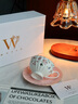 物取（WOOCH）甜蜜结婚礼物咖啡杯碟盒装轻奢高级陶瓷乔迁新居情侣生日送人一对 甜蜜杯碟对杯-粉黛+水彩+白礼盒 实拍图
