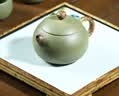 尊壶 紫砂壶西施壶茶具套装小号茶壶茶杯公道杯豆青绞泥家用泡茶器 绞泥西施壶单壶 实拍图