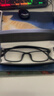 WAN XIN防蓝光眼镜框配近视镜片送男女时尚金属TK1 D096亮黑 配万新1.56非球面树脂镜片 实拍图
