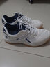 回力运动球鞋低帮厚底防滑乒羽鞋透气网面男女情侣鞋减震地板乒乓球鞋 室内室外均适合103HC白/深蓝 40/标准尺码 实拍图