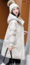 美茵曼丽高档轻奢品牌羽绒服女中长款冬季新款小个子加厚保暖90绒免洗外套 XMR2259  茵曼  米白色 M（110-130斤） 晒单实拍图