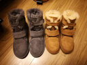 AU&MU澳洲冬季羊皮毛一体雪地靴男女大码中筒靴子加绒加厚保暖防滑棉鞋 栗色 【男女款】【羊皮毛一体】375 43 实拍图