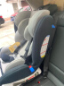 贝蒂乐（happybe）儿童安全座椅汽车用0-12岁婴儿宝宝360度旋转车载座椅ISOFIX接口 灰蓝色（钢骨架+可躺睡调节） 实拍图