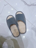 内泊【超舒服】乳胶棉麻拖鞋男士春秋超大码防滑防臭亚麻布拖鞋女灰37 实拍图