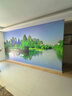 新福壁海 来图定制壁画 门店diy墙布画展厅墙纸定做客厅背景墙壁纸订制打印3d新福壁海 无缝3d蚕食布 实拍图