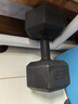华亚（HUAYA） 哑铃环保包胶六角手铃男士家用健身器材 20KG 一对（10KG*2只）升级潮流款 实拍图