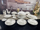 国玥景德镇碗盘餐具陶瓷餐具整套家用高温骨瓷碗碟筷轻奢碗盘子套装 云之物语56头汤碗礼盒装版 实拍图