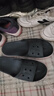 crocs卡骆驰一字拖贝雅卡骆班凉拖 情侣款运动休闲拖鞋|205392 深蓝/辣椒红-4CC 39 (240mm) 实拍图