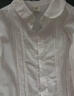 多妙屋女童白衬衫春秋儿童衬衣纯棉小学生校服大童上衣 3615白色  150 实拍图
