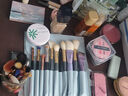 蓝桥10化妆刷套装初学者散粉腮红遮瑕粉底眼影刷子全套工具超软毛 10支蓝桥套刷+蓝桥包 1件 实拍图
