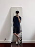 妙奕嘉短裤男夏季裤子外穿男裤运动跑步速干裤休闲裤五分裤沙滩裤冰丝裤 刺绣压皱短裤【黑色】 2XL 【建议140-160斤】 实拍图