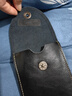真皮男士手机腰包穿腰带手机挂包大屏多功能耐磨耐用牛皮手机包男 单层黑色 实拍图