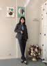 伊娅莎职业西装套装男女商务正装气质面试西服房产销售银行教师工作服装 女-单件藏青色西装 XL 实拍图