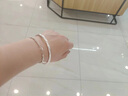 银意坊素圈银手镯女足银9999纯银实心光面银镯子银饰生日礼物送女友老婆 光面闭口素圈银手镯【一物一证】 约30克【58圈口】 实拍图
