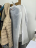 韩非子衣服防尘罩衣物防尘袋大衣罩侧拉链西装羽绒服防尘套挂衣袋收纳袋 特大号5个装（60*120cm） 白色侧面开拉链 实拍图