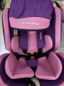 法雷曼儿童安全座椅汽车0-4-12岁360度旋转宝宝婴儿车载坐椅isofix接口 粉紫色 实拍图