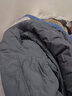 鸭鸭新款衬衫羽绒服男短款翻领2025年冬季新款轻薄便携保暖外套上衣Y 2370灰色 180/96A(XL) 实拍图