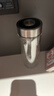 希诺双层玻璃杯男士泡茶杯子办公车载水杯中秋礼品高档礼盒345mL 实拍图