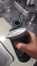 南山先生 茶杯耐热玻璃办公商务水杯泡茶杯茶水分离礼盒装竖条纹泡茶杯 玻璃泡茶杯（陶瓷盖）黑_便携款 实拍图
