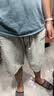 真维斯（Jeanswest）纯棉短裤男夏季青少年潮牌宽松大码外穿休闲五分裤男士灰色沙滩裤 实拍图