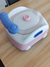 世纪宝贝（babyhood）儿童马桶坐便器 宝宝马桶辅助器多功能马桶圈 三合一分体式座便器 PU软垫 石桃红 (赠刷子） 实拍图