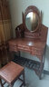 老总红木家具非洲花梨（学名：刺猬紫檀）中式全实木梳妆台带妆镜妆凳卧室家具小化妆桌 小洋花梳妆台 实拍图